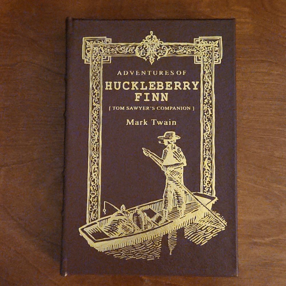 Adventures of Huckleberry Finn Collector's Genuine Leather Edition Book